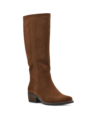 White Mountain Women's Altitude Regular Calf Knee High Boots