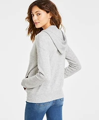 Charter Club Petite 100% Cashmere Zip Hoodie, Created for Macy's