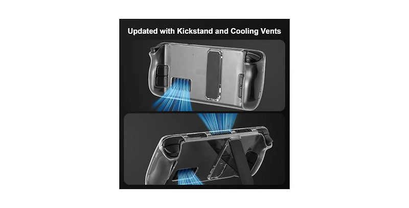 Sonicgrace Case Compatible with Steam Deck Clear Protective Case for Steam Deck