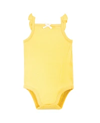 Touched by Nature Baby Girls 5Pk Natural Sleeveless Bodysuits