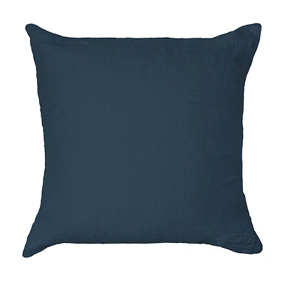 26" x French Linen Euro Pillow with removable Sham