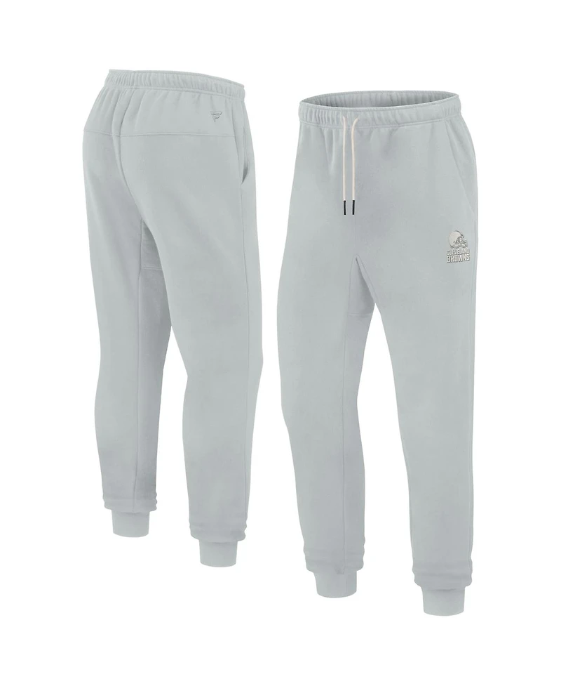 Men's and Women's Fanatics Signature Gray Cleveland Browns Super Soft Fleece Jogger