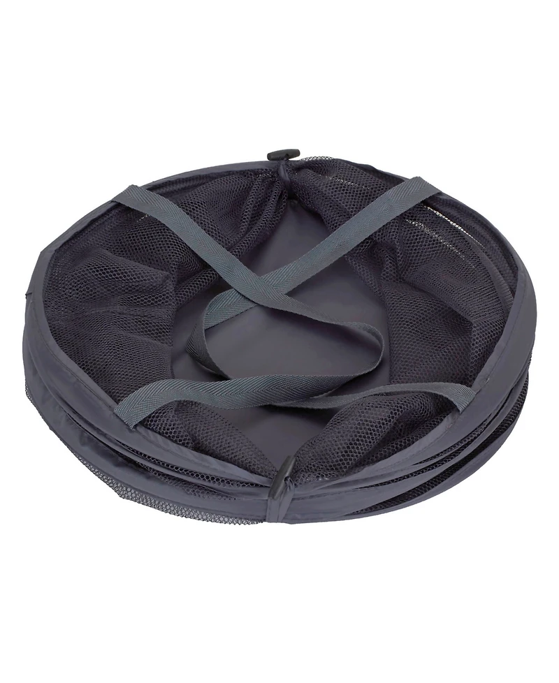 Household Essentials Pop-Up Mesh Laundry Hamper, Charcoal