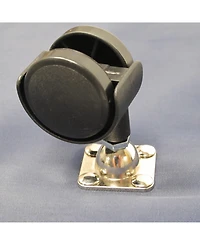 Household Essentials Rolling Pop Up Hamper, Drawstring Closure with Shoulder Strap and Removable Wheels