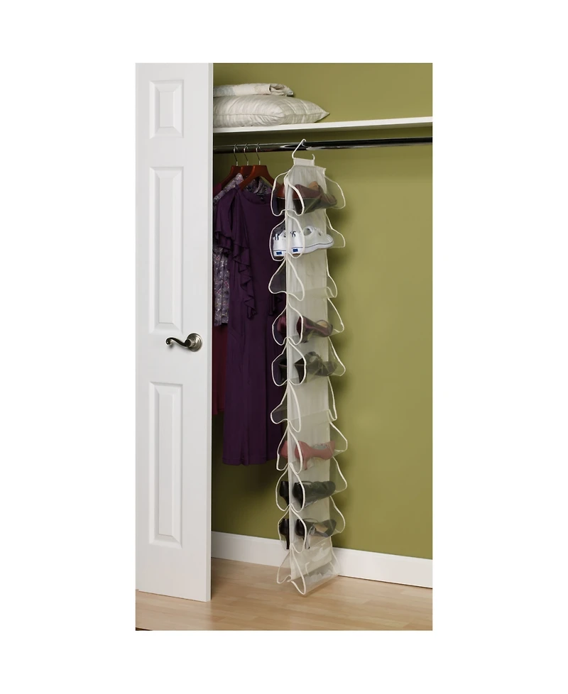 Household Essentials 20-Pocket Closet Shoe File