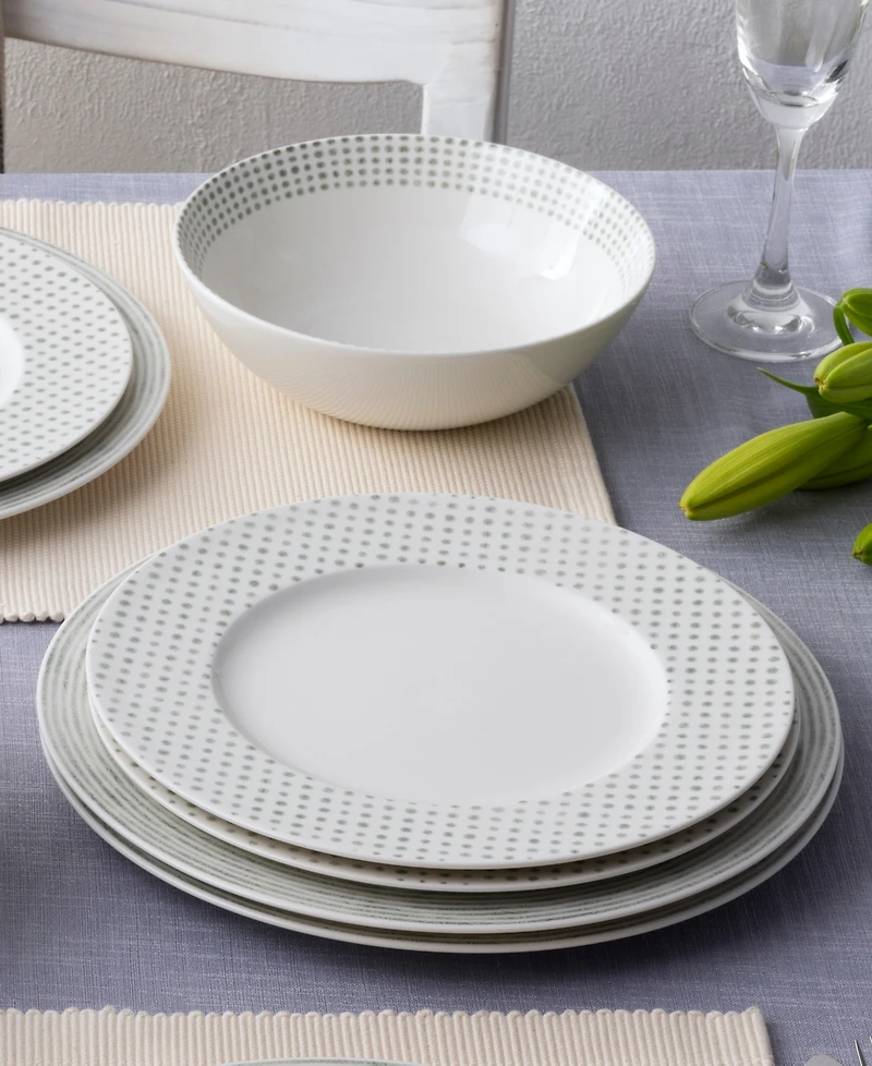 Noritake Hammock Rim 12-Piece Dinnerware Set, Service for 4