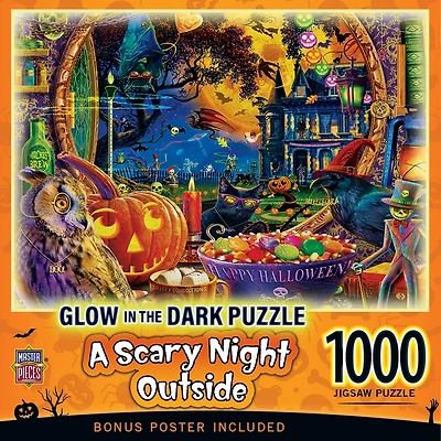 MasterPieces Glow in the Dark - A Scary Night Outside 1000 Piece Puzzle