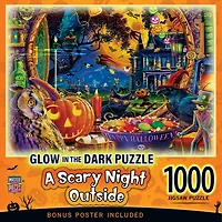 MasterPieces Glow in the Dark - A Scary Night Outside 1000 Piece Puzzle