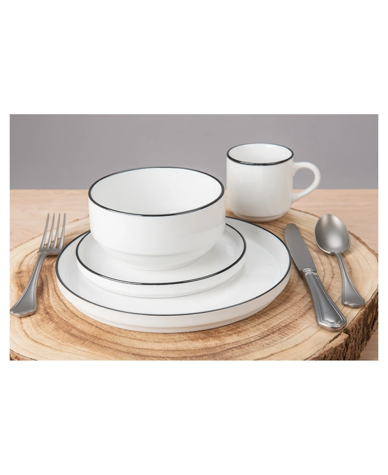 Bia Cordon Bleu Stackable 16 Piece Dinnerware Set, Service for 4