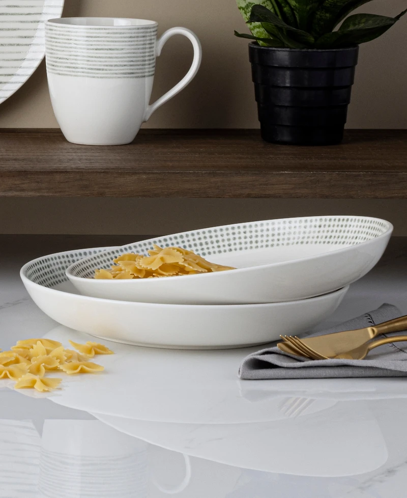 Noritake Hammock "Dots" Dinner Bowls, Set of 4