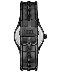 Diesel Men's Vert Quartz Three Hand Date Black Stainless Steel Watch 44mm