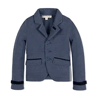 Hope & Henry Toddler Girls Dressy Knit Jacquard Riding Blazer