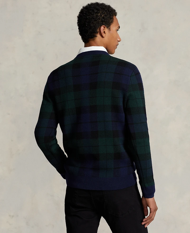 Polo Ralph Lauren Men's Plaid Washable Wool Sweater