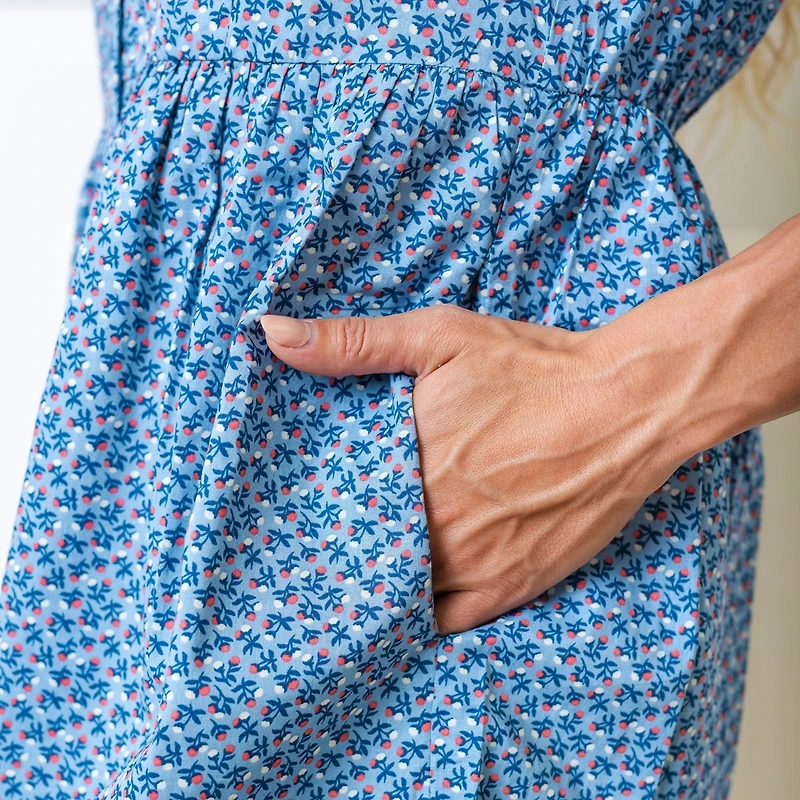 Hope & Henry Women's Long Sleeve Button Front Shirt Dress