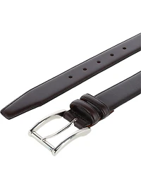 Trafalgar Men's Lorenzo 32mm Dropped Edge Leather Dress Belt