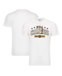 Men's and Women's Sportiqe White Denver Nuggets 2023 Nba Finals Champions Bingham Premium T-shirt