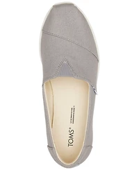 Toms Women's Alpargata Canvas Slip-On Midform Flats