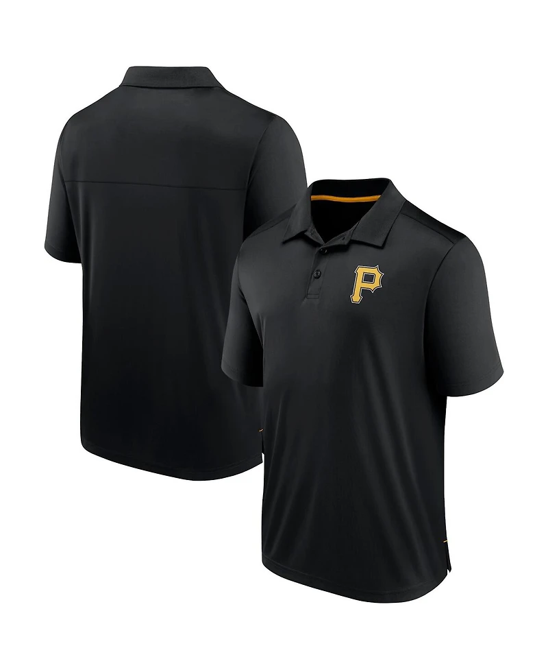 Men's Fanatics Black Pittsburgh Pirates Polo Shirt