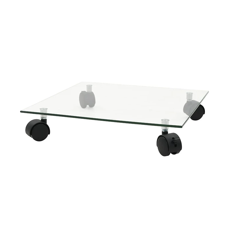 Plant Rollers 2 pcs Tempered Glass 13.8" x 13.8" Square