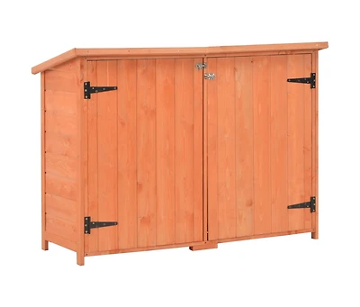 vidaXL Garden Storage Shed 50.4"x16.5"x35.8" Wood