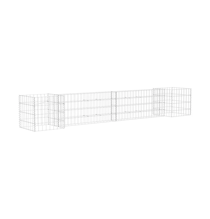 H-Shaped Gabion Planter Steel Wire 102.4"x15.7"x15.7"