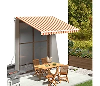Replacement Fabric for Awning Yellow and Orange 11.5'x8.2'