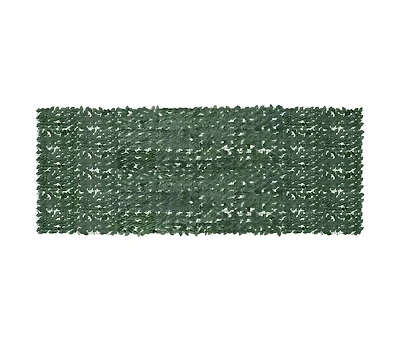 Balcony Screen with Dark Green Leaves 157.5"x59.1"
