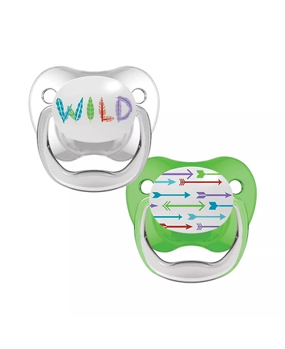 Dr. Browns Baby Dr. Brown's PreVent Wild Pacifiers, 6-18m, 2 Pack, Neutral