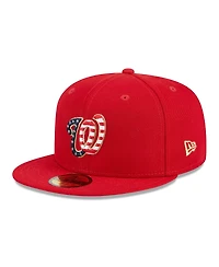 Men's New Era Red Washington Nationals 2023 Fourth of July 59FIFTY Fitted Hat