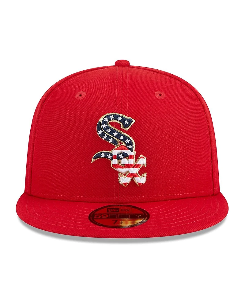 Men's New Era Red Chicago White Sox 2023 Fourth of July 59FIFTY Fitted Hat