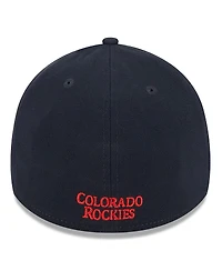 Men's New Era Navy Colorado Rockies 2023 Fourth of July 39THIRTY Flex Fit Hat