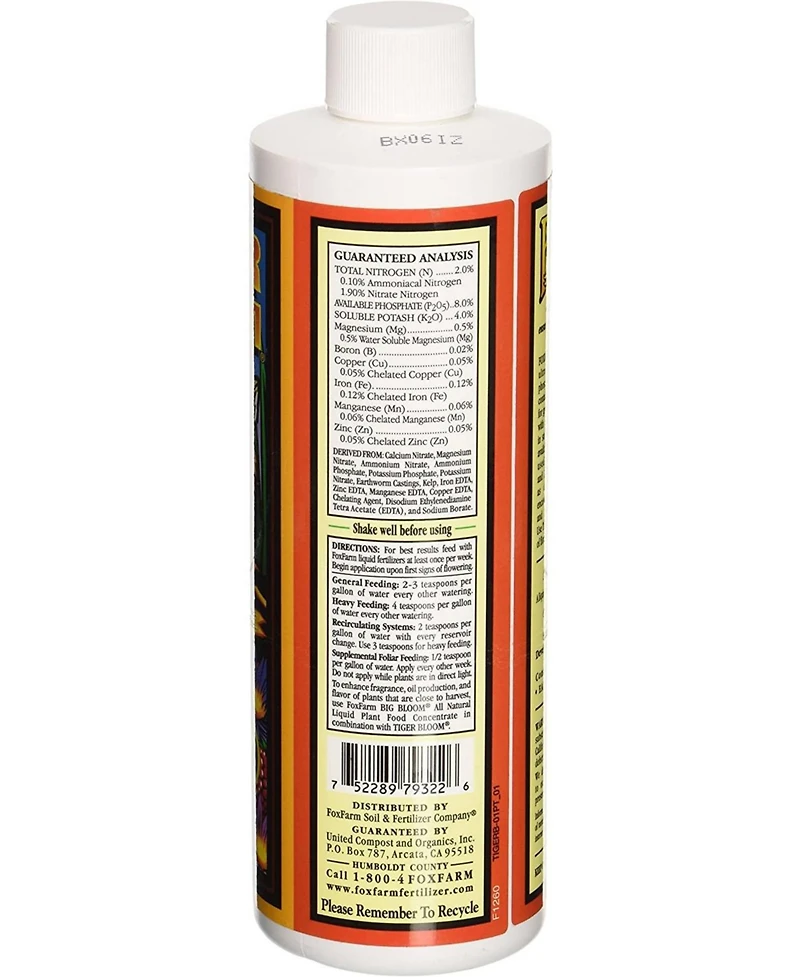 FoxFarm Tiger Bloom Liquid Concentrate, 1 Pint