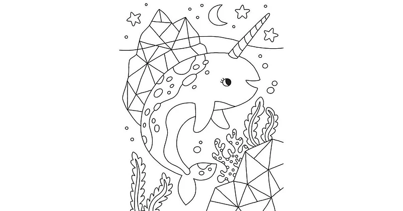 Kaleidoscope- Too Cute Coloring by Editors of Silver Dolphin Books