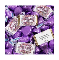 Just Candy Birthday Candy Party Favors Hershey's Miniatures and Kisses by Just Candy, 128 Pieces