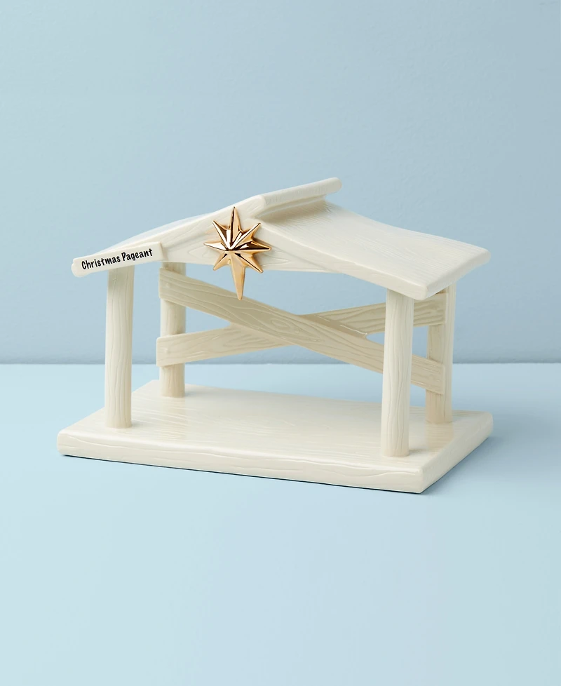 Lenox Peanuts Christmas Pageant Creche with Star