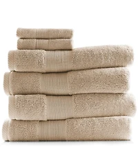 6-Piece Luxury Bath Towel Set - 700 Gsm 100% Combed Cotton, Soft & Absorbent