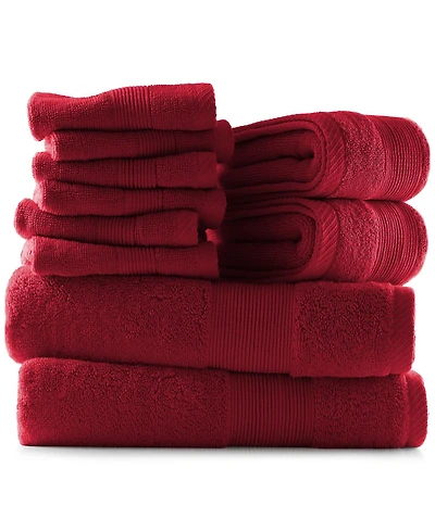 Luxury Soft 10-Piece Towel Set – 600 Gsm 100% Combed Cotton | 2 Bath Towels, Hand Towels & 6 Washcloths