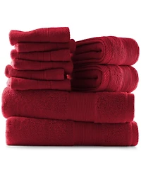 Luxury Soft 10-Piece Towel Set – 600 Gsm 100% Combed Cotton | 2 Bath Towels, Hand Towels & 6 Washcloths
