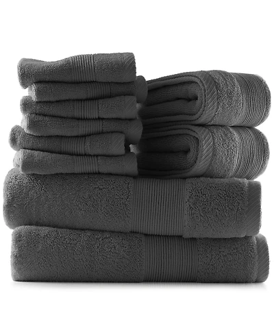 Luxury Soft 10-Piece Towel Set – 600 Gsm 100% Combed Cotton | 2 Bath Towels, Hand Towels & 6 Washcloths