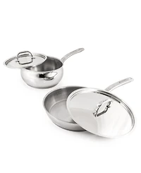 BergHOFF Belly Shape 12pc 18/10 Stainless Steel Cookware Set