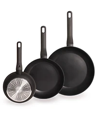 BergHOFF Leo 3Pc Nonstick Fry Pan Set, 8", 10", 11"