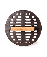 BergHOFF Neo Enameled Cast Iron 3 Piece 10" Fry Pan, 11" Grill Pan, and Slotted Steak Press Set