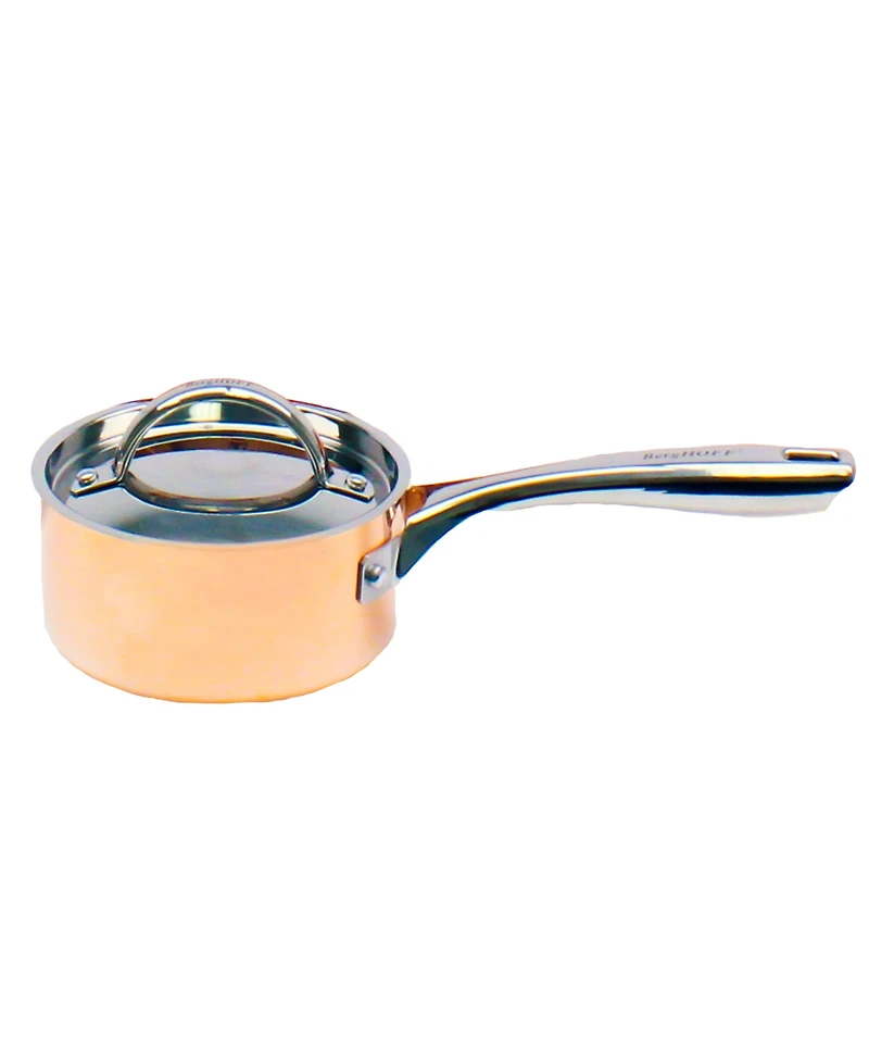 BergHOFF Vintage 4pc Tri-Ply Copper Cookware Set with Lids, Polished