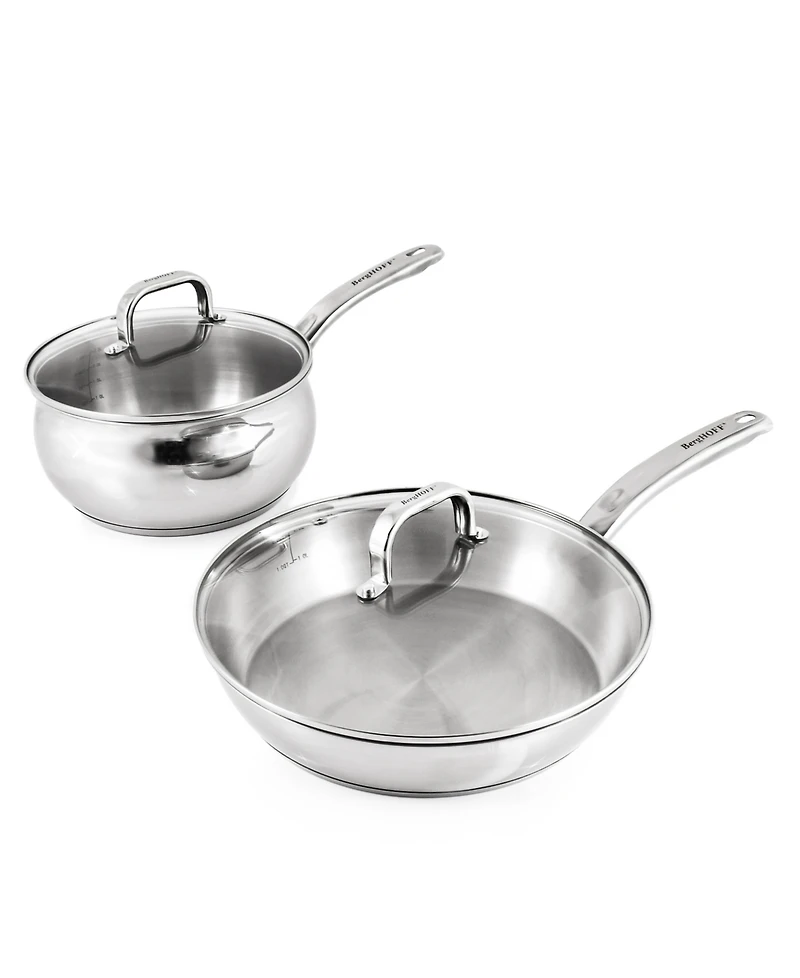 BergHOFF Belly 18/10 Stainless Steel 7 Piece Starter Cookware Set