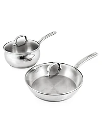BergHOFF Belly 18/10 Stainless Steel 7 Piece Starter Cookware Set