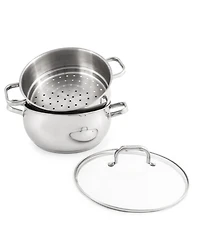 BergHOFF Belly 18/10 Stainless Steel 3 Piece Steamer Set