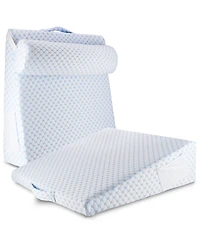Nestl 7.5" Cooling Foam Wedge Pillow with Bolster Pillow