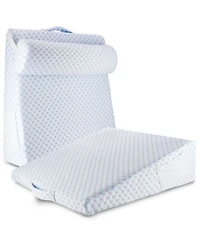Nestl Cooling Foam Wedge Pillow With Bolster Pillow