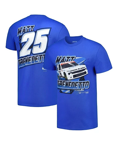 Men's Checkered Flag Sports Royal Matt DiBenedetto Two-Sided Blister T-shirt