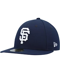 Men's New Era Navy San Francisco Giants Oceanside Low Profile 59FIFTY Fitted Hat